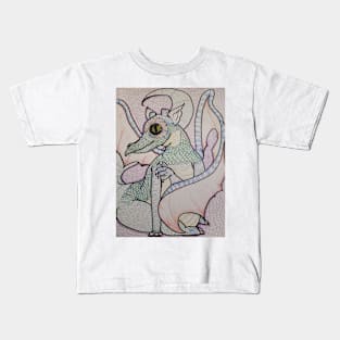 Ink Detail Dragon Art Print And Others Kids T-Shirt